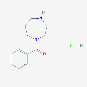 molecular formula C12H17ClN2O B1518727 1-Benzoyl-1,4-diazepane hydrochloride CAS No. 1093380-30-3