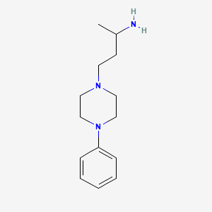 molecular formula C14H23N3 B1518729 4-(4-Phenylpiperazin-1-yl)butan-2-amine CAS No. 54493-21-9