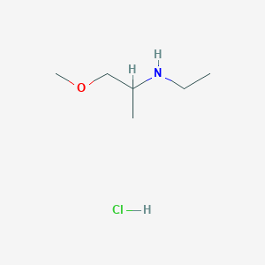molecular formula C6H16ClNO B1518731 盐酸乙基(1-甲氧基丙烷-2-基)胺 CAS No. 1170401-56-5