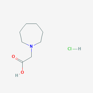 molecular formula C8H16ClNO2 B1518732 氮杂环庚-1-基乙酸盐酸盐 CAS No. 90204-70-9