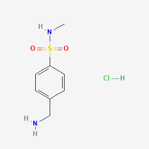 molecular formula C8H13ClN2O2S B1518738 4-(aminomethyl)-N-methylbenzenesulfonamide hydrochloride CAS No. 116599-32-7