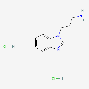 molecular formula C10H15Cl2N3 B1518742 二盐酸3-(1H-苯并咪唑-1-基)丙-1-胺 CAS No. 1177324-11-6