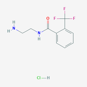 molecular formula C10H12ClF3N2O B1518743 N-(2-aminoethyl)-2-(trifluoromethyl)benzamide hydrochloride CAS No. 1171228-13-9