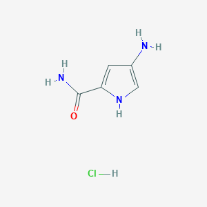 molecular formula C5H8ClN3O B1518744 Clorhidrato de 4-amino-1H-pirrol-2-carboxamida CAS No. 1172552-72-5