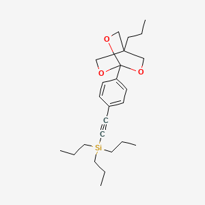 Silane, ((4-(4-propyl-2,6,7-trioxabicyclo(2.2.2)oct-1-yl)phenyl)ethynyl)tripropyl-