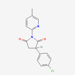 3-(4-Chlorophenyl)-1-(5-methyl-2-pyridinyl)-2,5-pyrrolidinedione