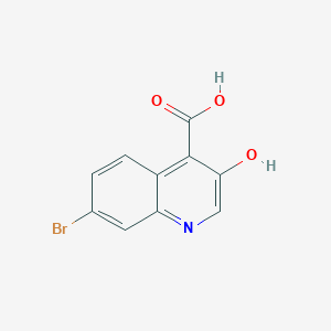molecular formula C10H6BrNO3 B1518757 7-Bromo-3-hydroxyquinoline-4-carboxylic acid CAS No. 1031929-53-9