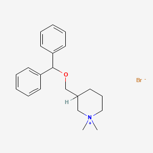 3-(Diphenylmethoxymethyl)-1,1-dimethyl-piperidinium bromide