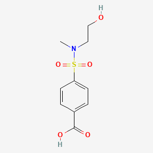 molecular formula C10H13NO5S B1518773 4-[(2-Hydroxyethyl)(methyl)sulfamoyl]benzoic acid CAS No. 1087792-62-8