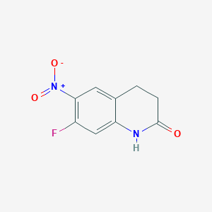 7-Fluoro-6-nitro-1,2,3,4-tetrahydroquinolin-2-one