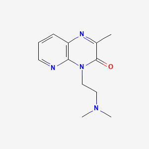 Pyrido(2,3-b)pyrazin-3(4H)-one, 4-(2-(dimethylamino)ethyl)-2-methyl-