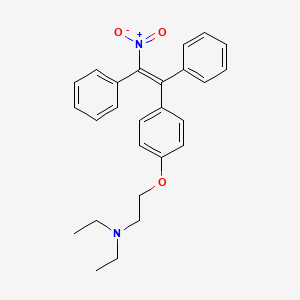 1-(p-(2-(Diethylamino)ethoxy)phenyl)-1,2-diphenyl-2-nitroethylene, (E)-