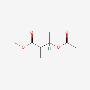 molecular formula C8H14O4 B15187818 Methyl 3-acetoxy-2-methylbutyrate CAS No. 139564-42-4