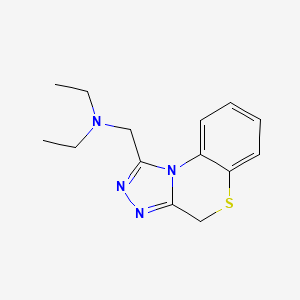 4H-s-Triazolo(3,4-c)(1,4)benzothiazine-1-methanamine, N,N-diethyl-