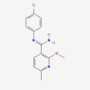 N-(p-Chlorophenyl)-2-methoxy-6-methylnicotinamidine