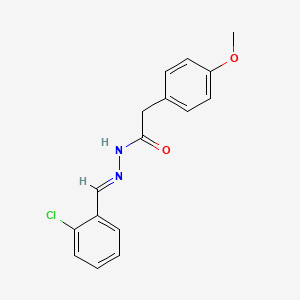 (E)-4-Methoxybenzeneacetic acid ((2-chlorophenyl)methylene)hydrazide