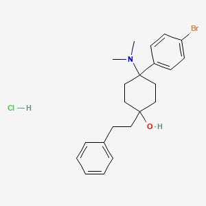 molecular formula C22H29BrClNO B15187958 Bdpc hydrochloride CAS No. 70895-01-1