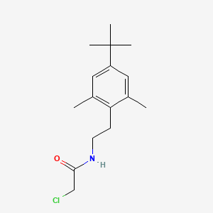 molecular formula C16H24ClNO B1518798 N-[2-(4-tert-butyl-2,6-dimethylphenyl)ethyl]-2-chloroacetamide CAS No. 1087791-95-4