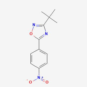 molecular formula C12H13N3O3 B1518808 3-(叔丁基)-5-(4-硝基苯基)-1,2,4-噁二唑 CAS No. 1135282-84-6