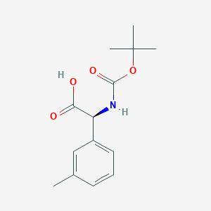 (S)-2-((tert-Butoxycarbonyl)amino)-2-(m-tolyl)acetic acid