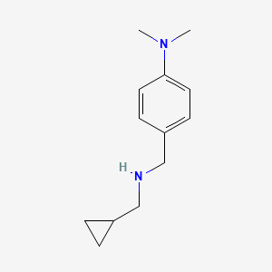 molecular formula C13H20N2 B1518818 4-{[(cyclopropylmethyl)amino]methyl}-N,N-dimethylaniline CAS No. 1019611-27-8