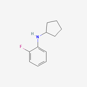 molecular formula C11H14FN B1518822 N-环戊基-2-氟苯胺 CAS No. 1019482-17-7