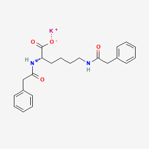 L-N(sup 2),N(sup 6)-Bis(phenylacetyl)lysine potassium salt