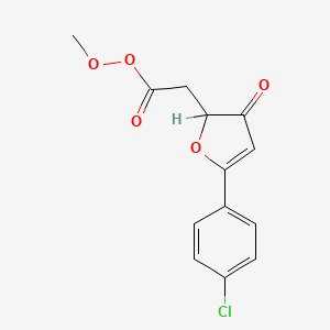 Methyl 2,3-dihydro-5-(4-chlorophenyl)-2-hydroxy-3-oxo-2-furanacetate