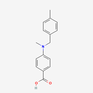 molecular formula C16H17NO2 B1518825 4-{Methyl[(4-methylphenyl)methyl]amino}benzoic acid CAS No. 1036502-60-9
