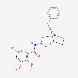 exo-5-Bromo-2,3-dimethoxy-N-(8-(phenylmethyl)-8-azabicyclo(3.2.1)oct-3-yl)benzamide