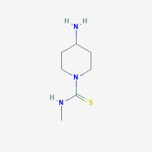 molecular formula C7H15N3S B1518827 4-amino-N-methylpiperidine-1-carbothioamide hydrochloride CAS No. 1158944-68-3