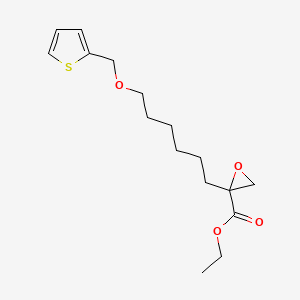 Ethyl (2R)-2-(6-(thienylmethoxy)hexyl)oxirane-2-carboxylate