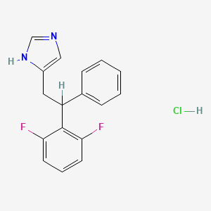 4-(2-(2,6-Difluorophenyl)-2-phenylethyl)-1H-imidazole monohydrochloride