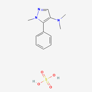 Pyrazole, 4-(dimethylamino)-1-methyl-5-phenyl-, sulfate