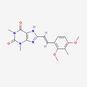 (E)-8-(2,4-Dimethoxy-3-methylstyryl)theophylline