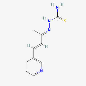 (E,E)-2-(1-Methyl-3-(3-pyridinyl)-2-propenylidene)hydrazinecarbothioamide