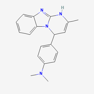 N,N-Dimethyl-4-(2-methyl-1,4-dihydropyrimido(1,2-a)benzimidazol-4-yl)benzenamine