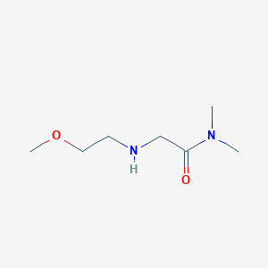 molecular formula C7H16N2O2 B1518831 2-[(2-甲氧基乙基)氨基]-N,N-二甲基乙酰胺 CAS No. 1021114-96-4