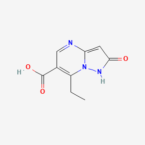 molecular formula C9H9N3O3 B1518841 7-乙基-2-羟基吡唑并[1,5-a]嘧啶-6-羧酸 CAS No. 1049873-68-8