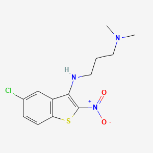 1,3-Propanediamine, N-(5-chloro-2-nitrobenzo(b)thien-3-yl)-N,N'-dimethyl-