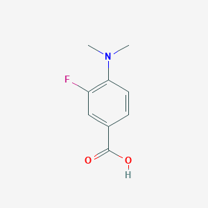 molecular formula C9H10FNO2 B1518844 4-(二甲氨基)-3-氟苯甲酸 CAS No. 160658-70-8