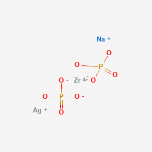 Silver sodium zirconium phosphate