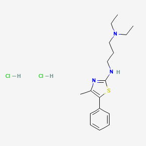 1,3-Propanediamine, N,N-diethyl-N'-(4-methyl-5-phenyl-2-thiazolyl)-, dihydrochloride