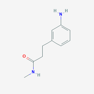 molecular formula C10H14N2O B1518853 3-(3-aminophenyl)-N-methylpropanamide CAS No. 1018542-66-9