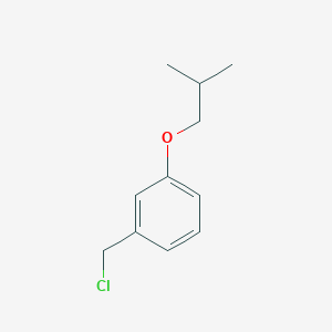 molecular formula C11H15ClO B1518854 1-(Chloromethyl)-3-(2-methylpropoxy)benzene CAS No. 1036486-25-5