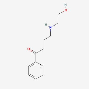 1-Butanone, 4-((2-hydroxyethyl)amino)-1-phenyl-