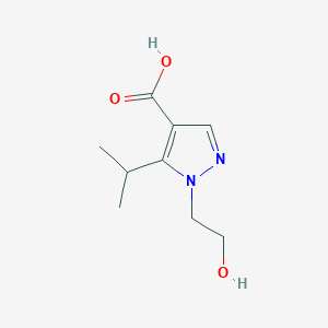 molecular formula C9H14N2O3 B1518859 1-(2-hydroxyethyl)-5-(propan-2-yl)-1H-pyrazole-4-carboxylic acid CAS No. 1152538-22-1