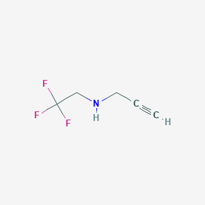 molecular formula C5H6F3N B1518860 (丙-2-炔-1-基)(2,2,2-三氟乙基)胺 CAS No. 1020931-14-9