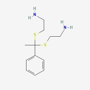 2,2'-((alpha-Methylbenzylidene)dithio)bis(ethylamine)