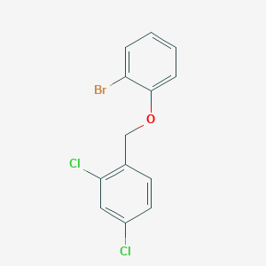 molecular formula C13H9BrCl2O B1518866 1-Bromo-2-(2,4-dichlorobenzyloxy)benzene CAS No. 1036572-50-5